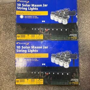 Mason Jar solar string light set of 10 yard lights per box lot comes with 2 boxe